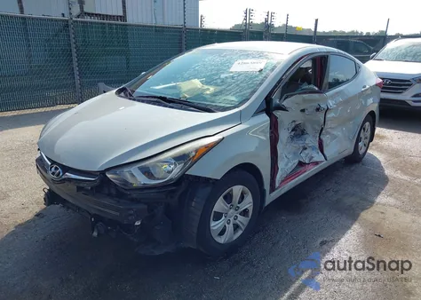2016 Hyundai Elantra Se from USA, damaged, VIN 5NPDH4AE1GH769552